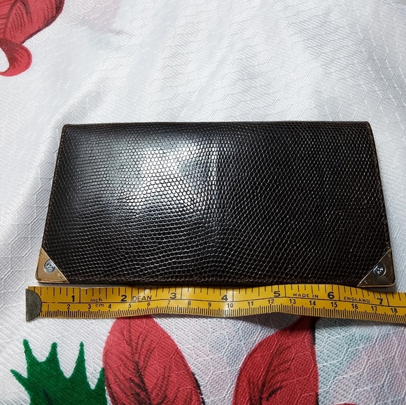 Gucci vintage lizard skin leather wallet - Picture 2 of 12